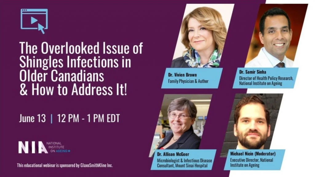 June 13, 2022_The Overlooked Issue of Shingles Infections in Older Canadians & How to Address It! webinar image