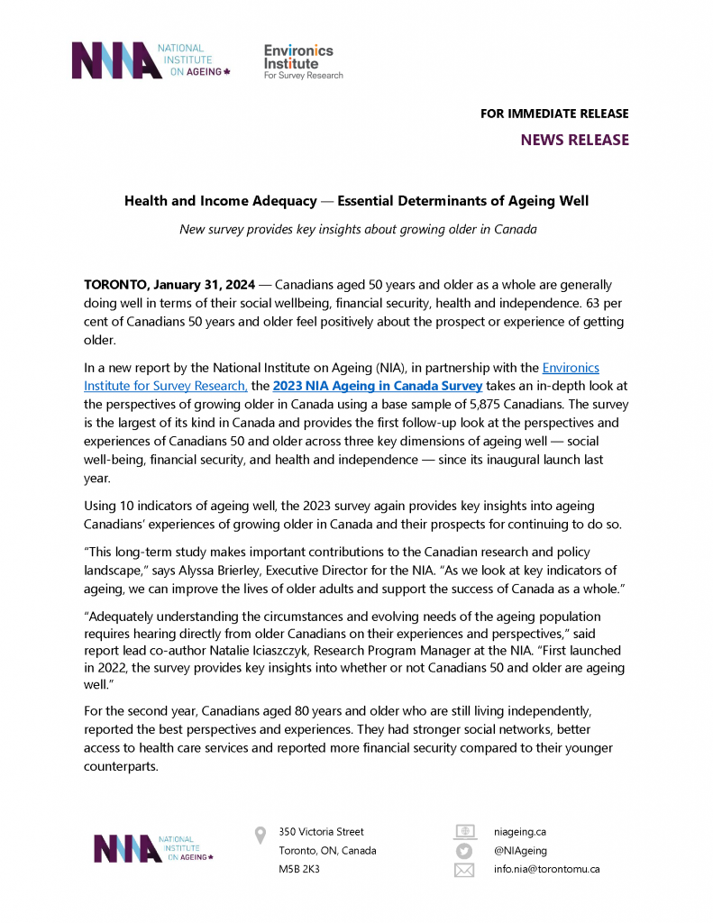 January 31, 2024 - Press Release Cover