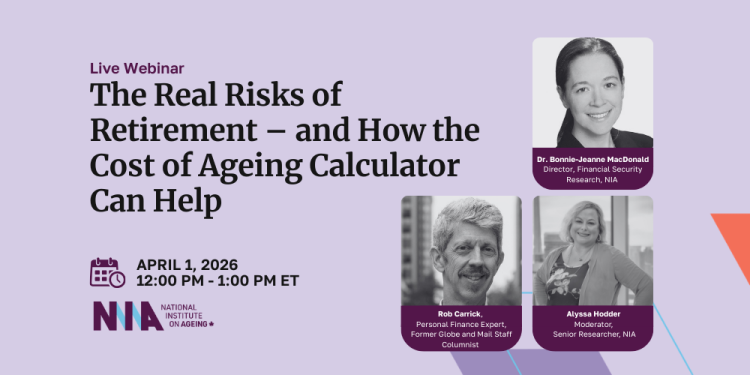 Graphic for the NIA's Cost of Ageing Calculator webinar