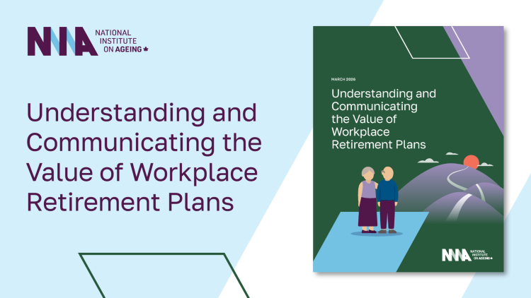 Digital graphic for the NIA report, Understanding and Communicating the Value of Workplace Retirement Pensions